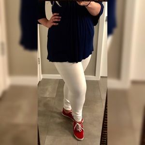 Old Navy Maternity White Jeans